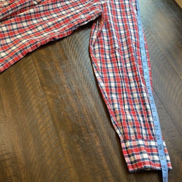 Pronto Uomo Plaid Dapper Buttonup Collared Shirt With Long Sleeves - Picture 7 of 12